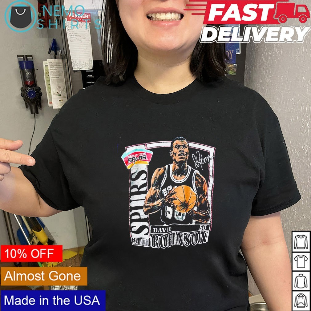 David Robinson San Antonio Spurs 90s vintage graphic shirt
