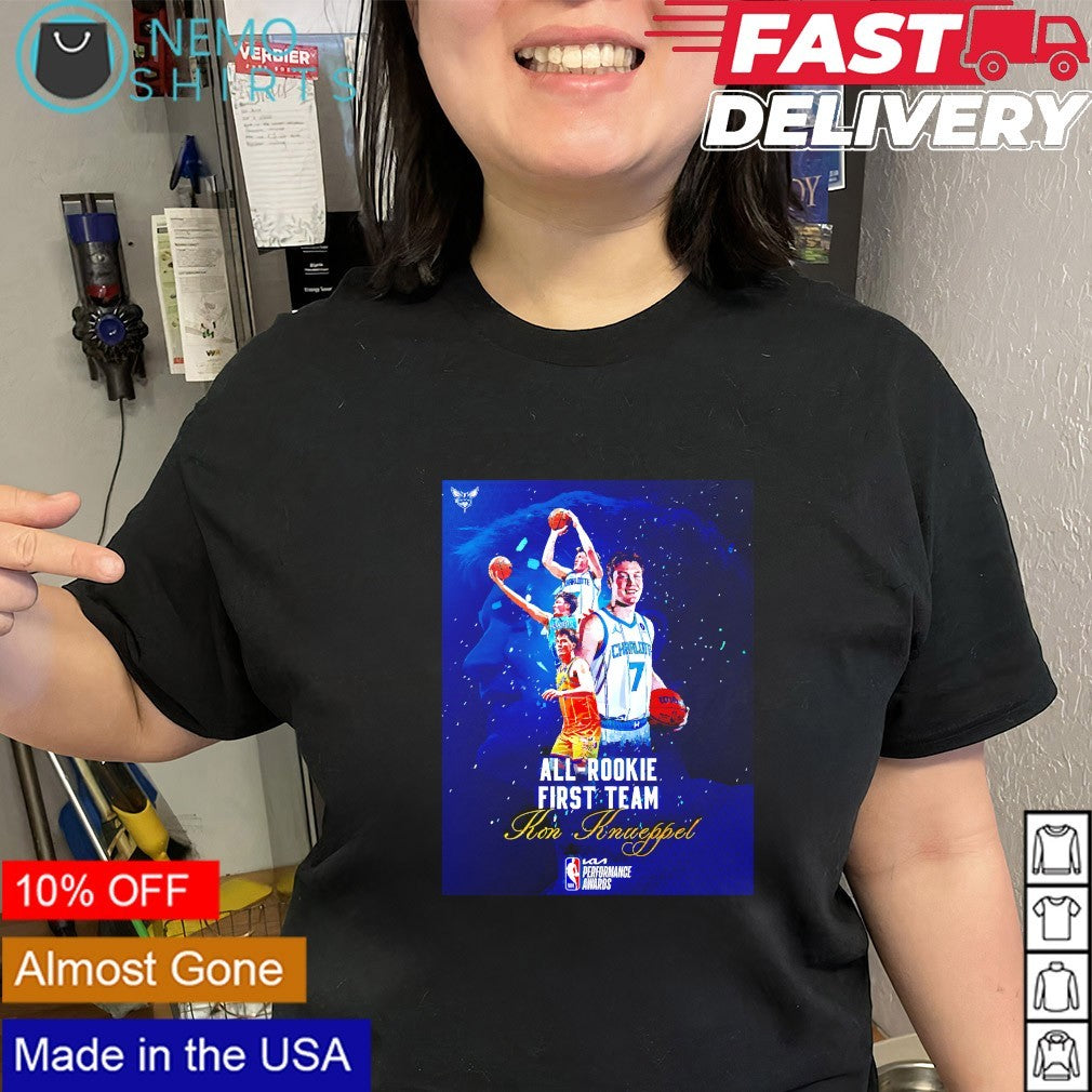 Kon Knueppel Charlotte Hornets All-Rookie First Team forward highlight shirt