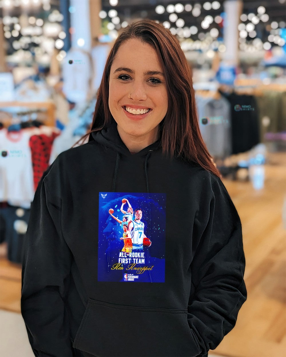 Kon Knueppel Charlotte Hornets All-Rookie First Team forward highlight shirt