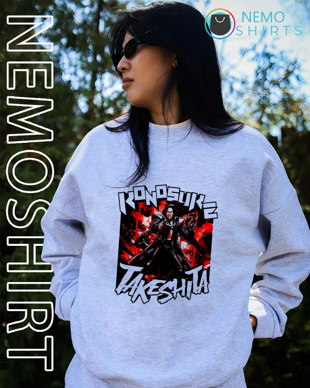 Konosuke Takeshita graphic series anime shirt