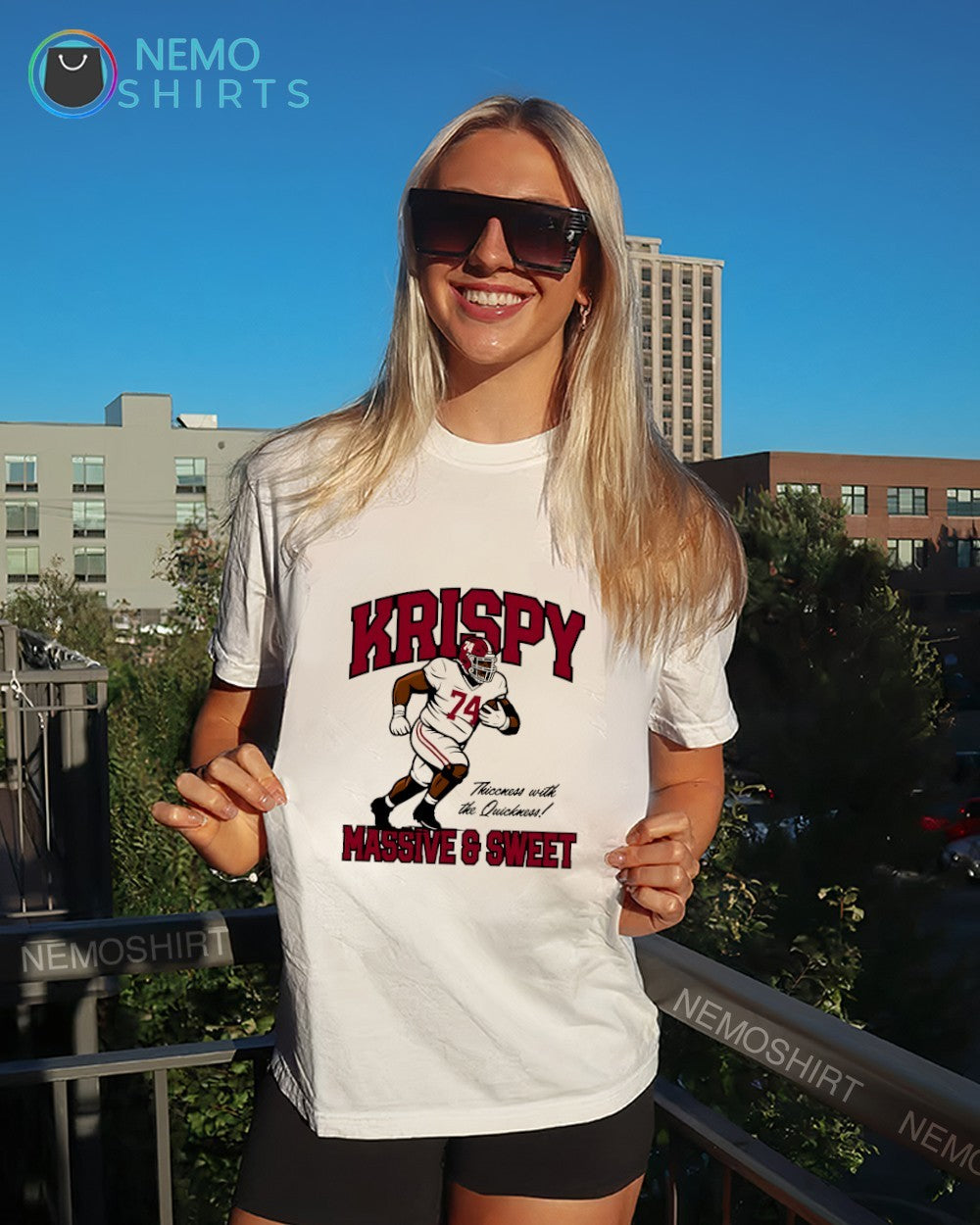 Krispy massive and sweet thiccness with the Quickness shirt