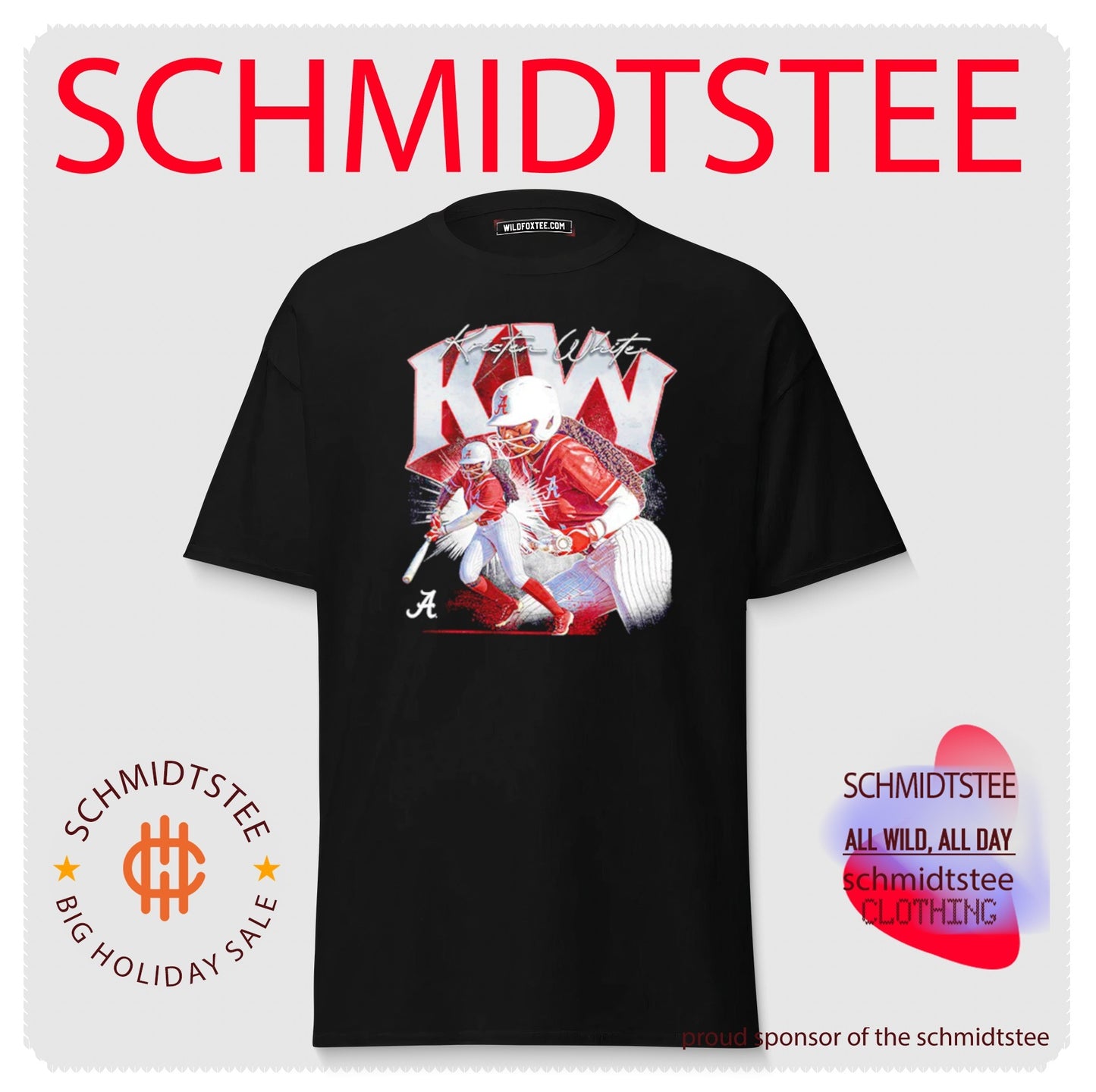 Kristen White Alabama Softball NCAA Player Collage shirt