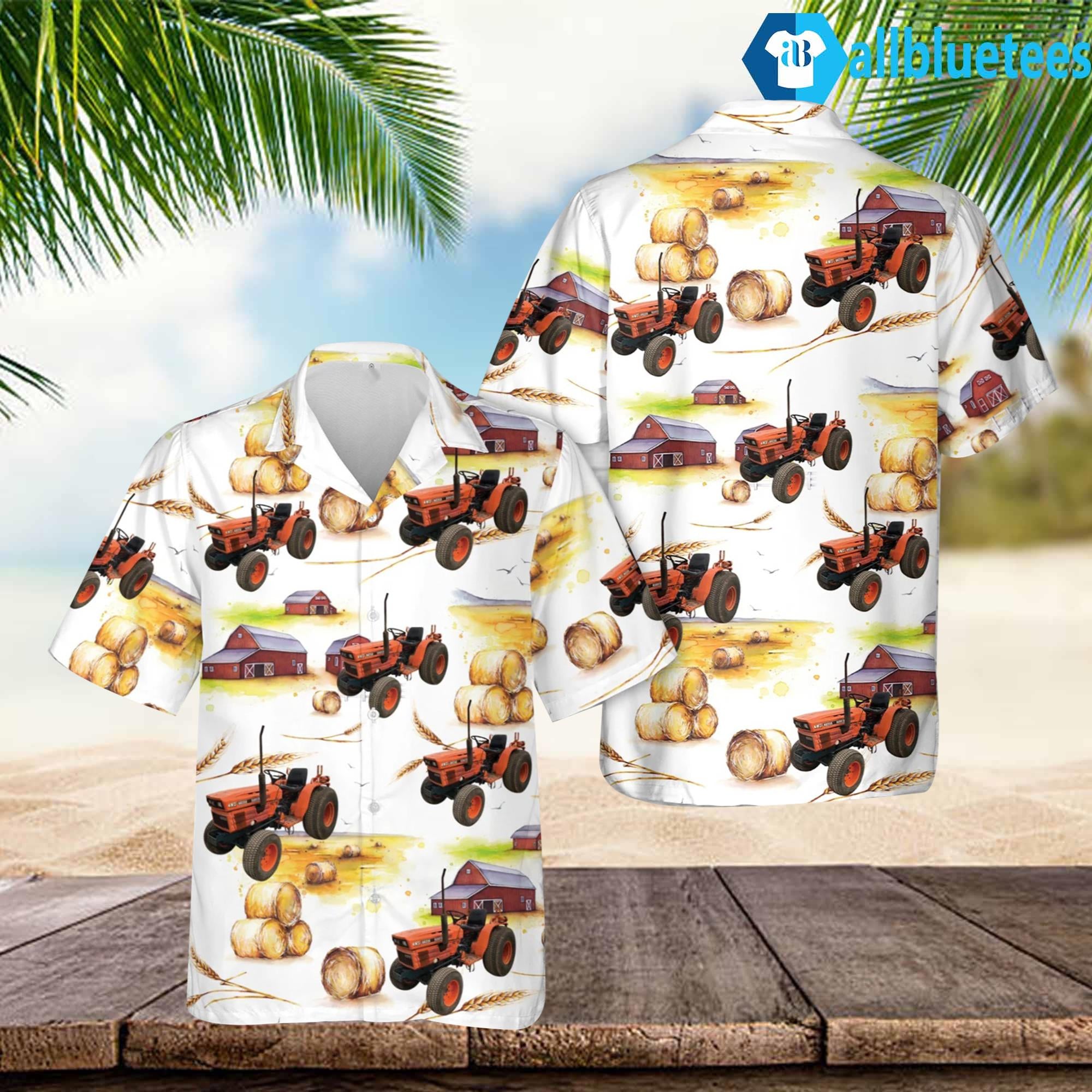 Kubota B8200 4WD Compact Tractor Hawaiian Shirt