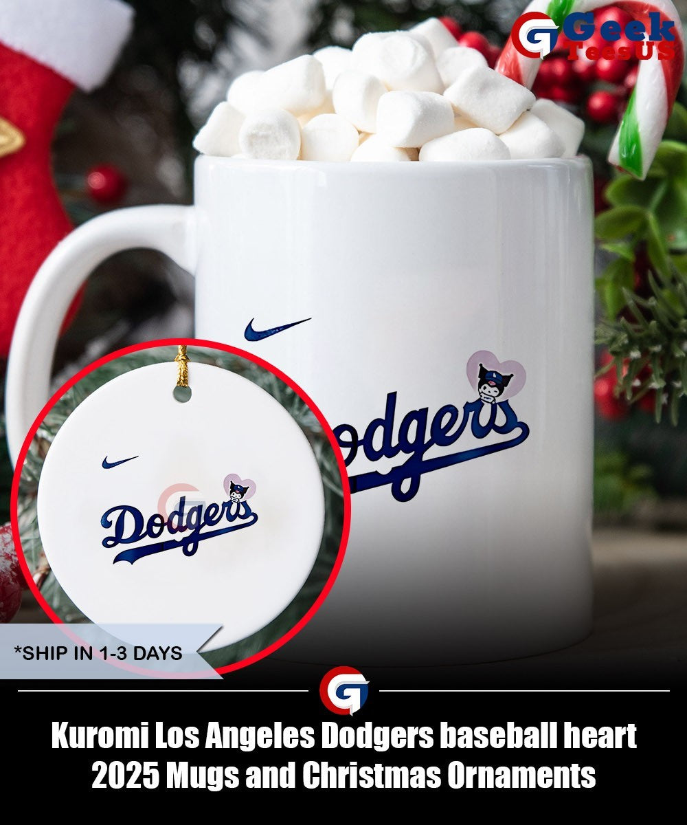 Kuromi Los Angeles Dodgers baseball heart 2025 shirt