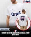 Kuromi Los Angeles Dodgers baseball heart 2025 shirt