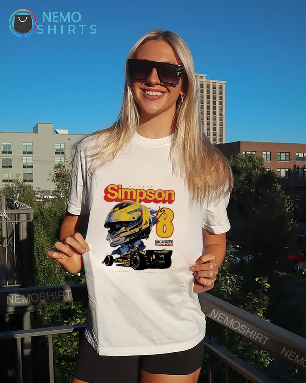 Kyffin Simpson 8 Chip Ganassi Racing graphic shirt