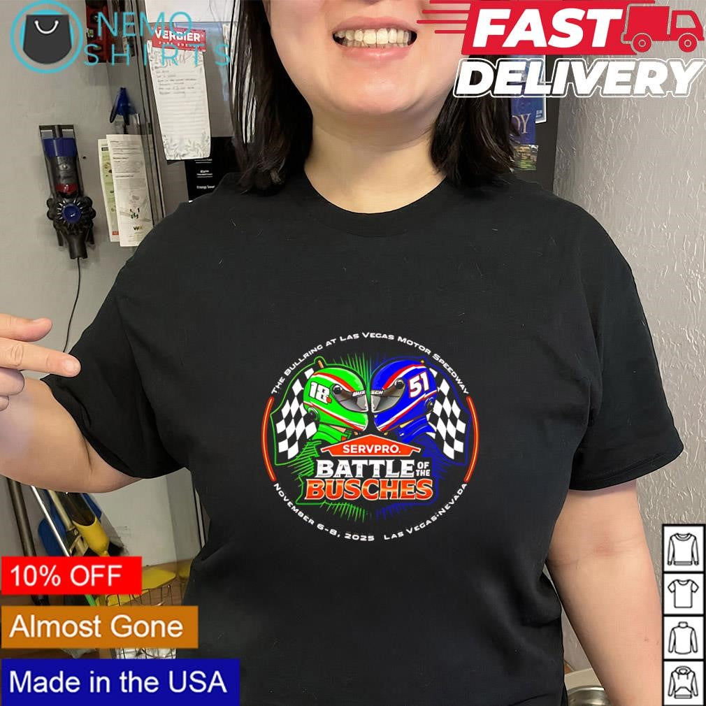 Kyle Busch and Brexton Busch SERVPRO Battle of the Busches shirt