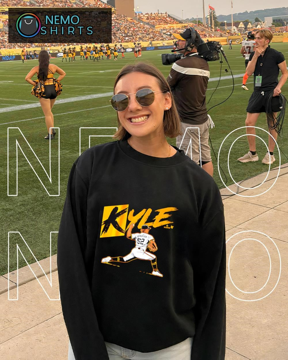 Kyle Harrison without K sign shirt