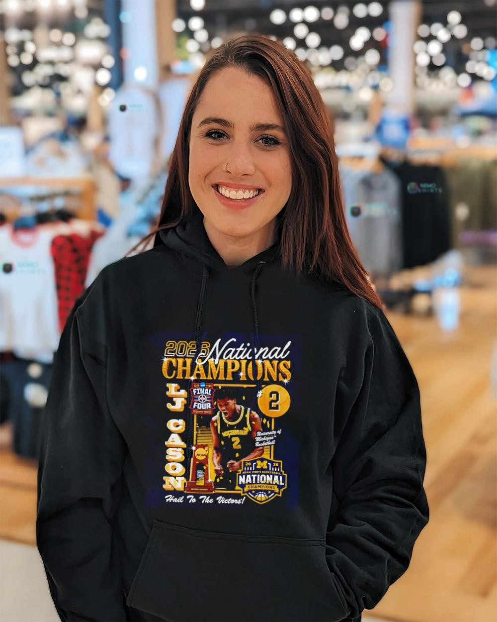 L.J. Cason No.2 Michigan Wolverines National Champions 2026 shirt