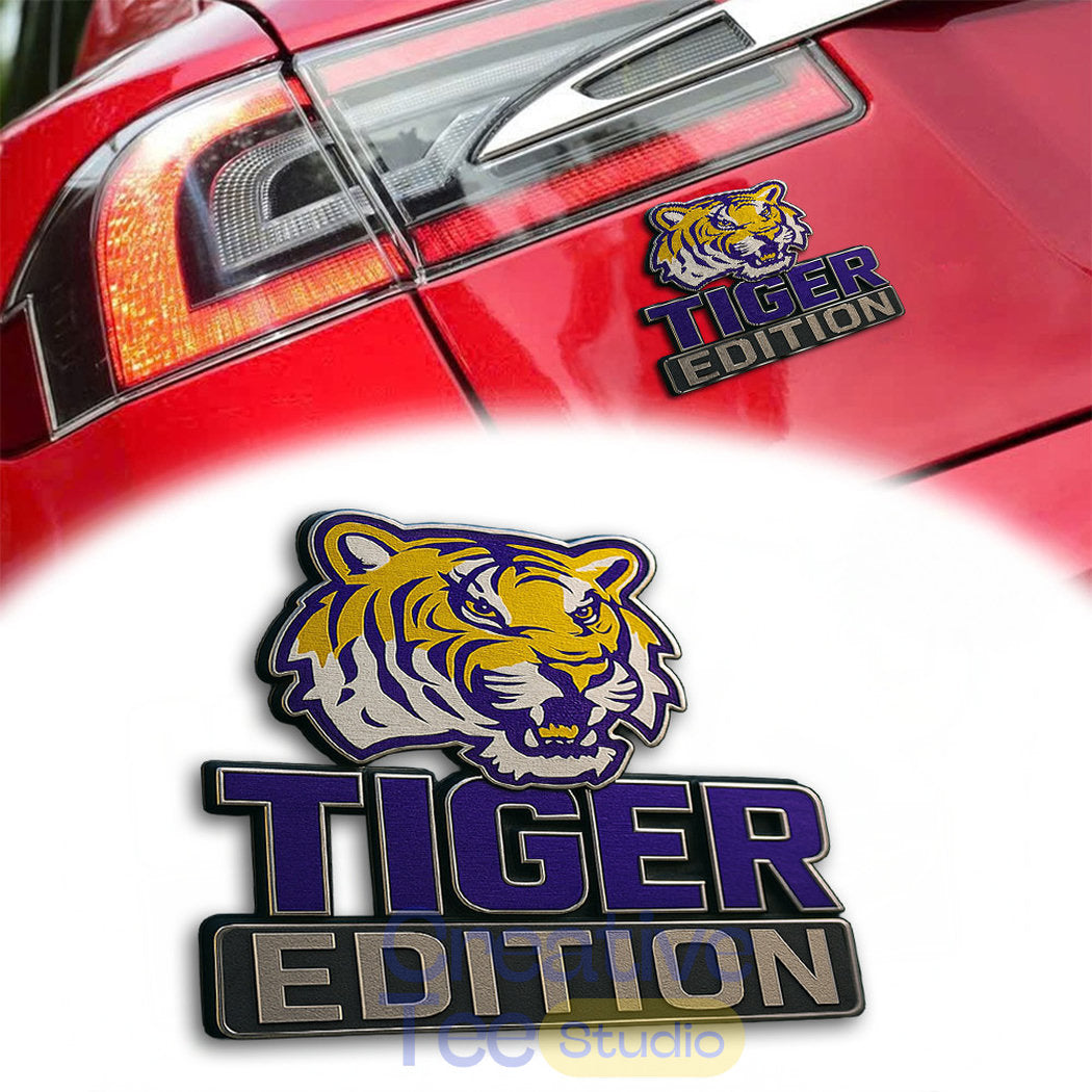 LSU Tigers Custom Car Name Badge
