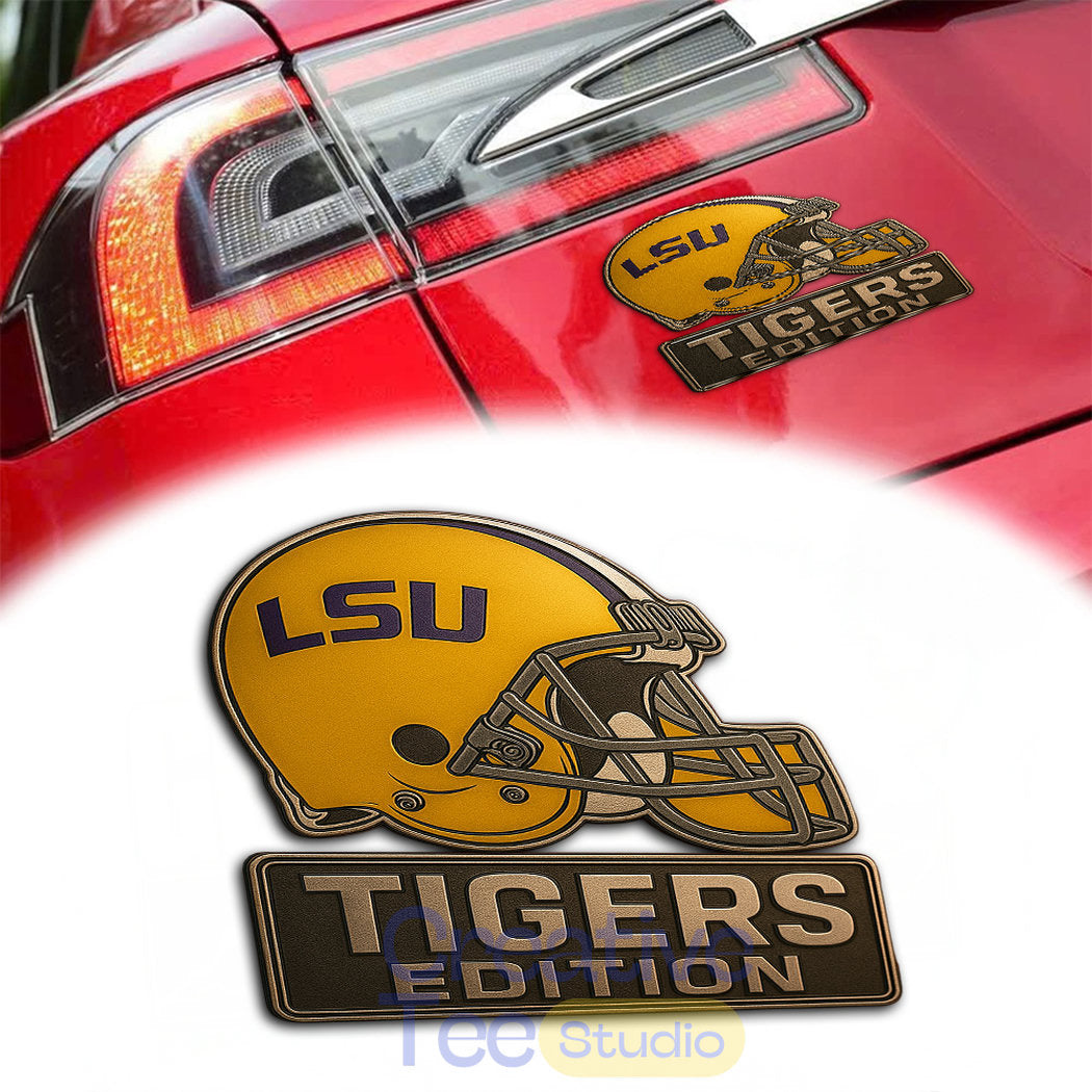 LSU Tigers Custom Car Name Badge