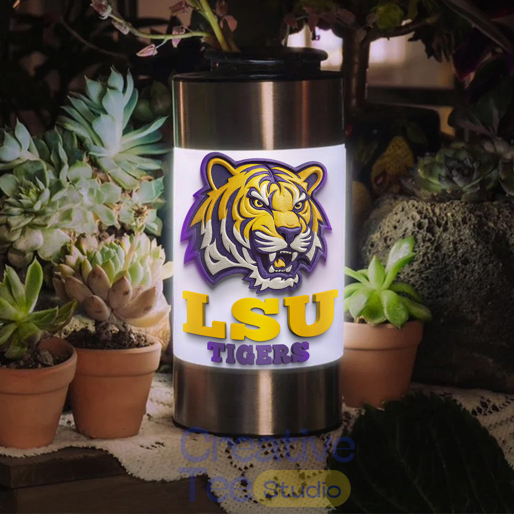 LSU Tigers Waterproof Solar Garden Light