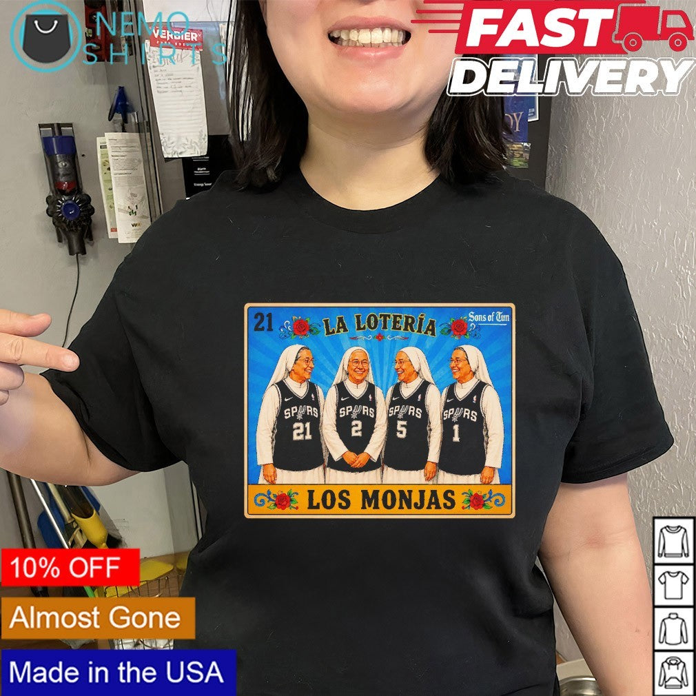 La loteria Los Monjas San Antonio Spurs shirt