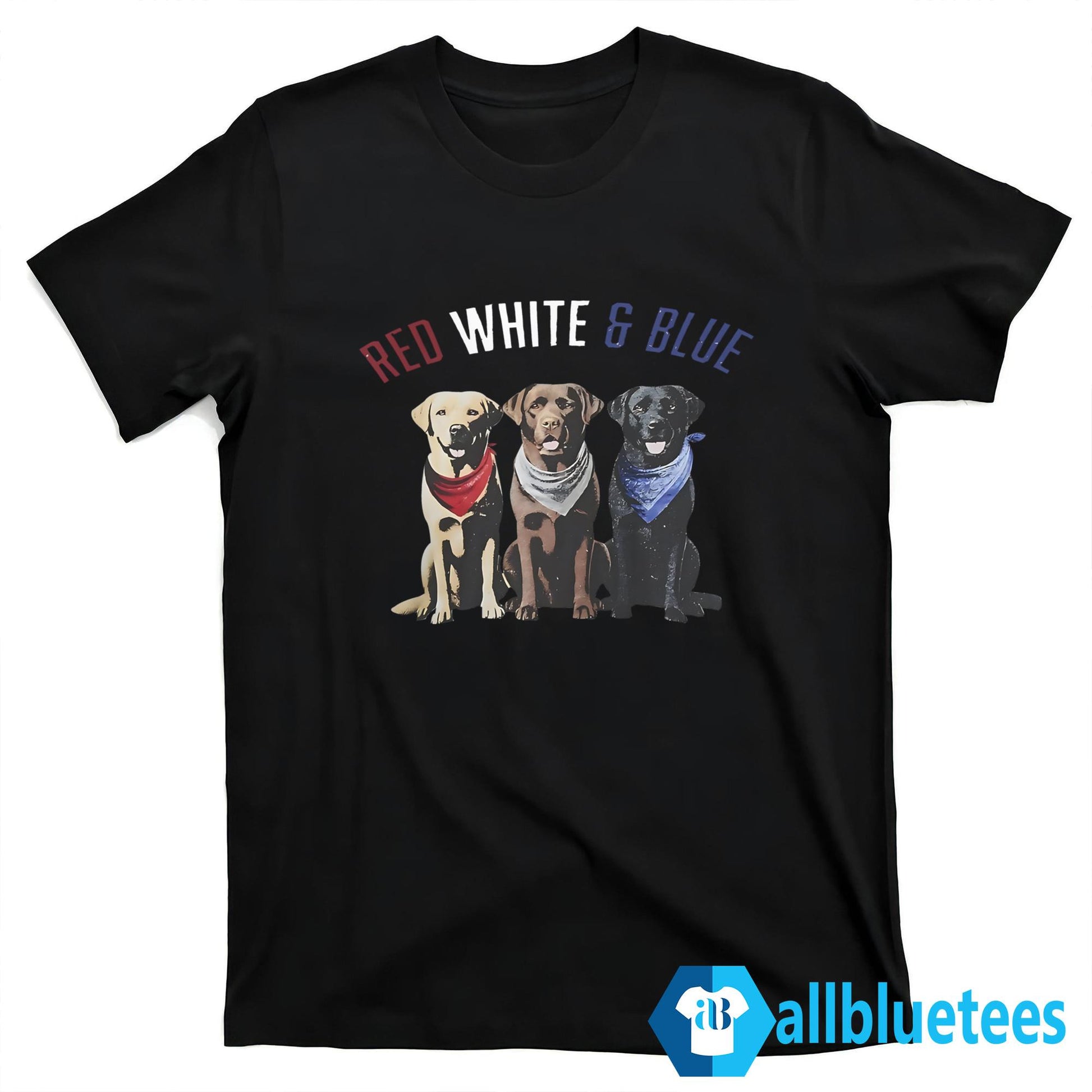 Labrador Retriever Red White Blue Shirt