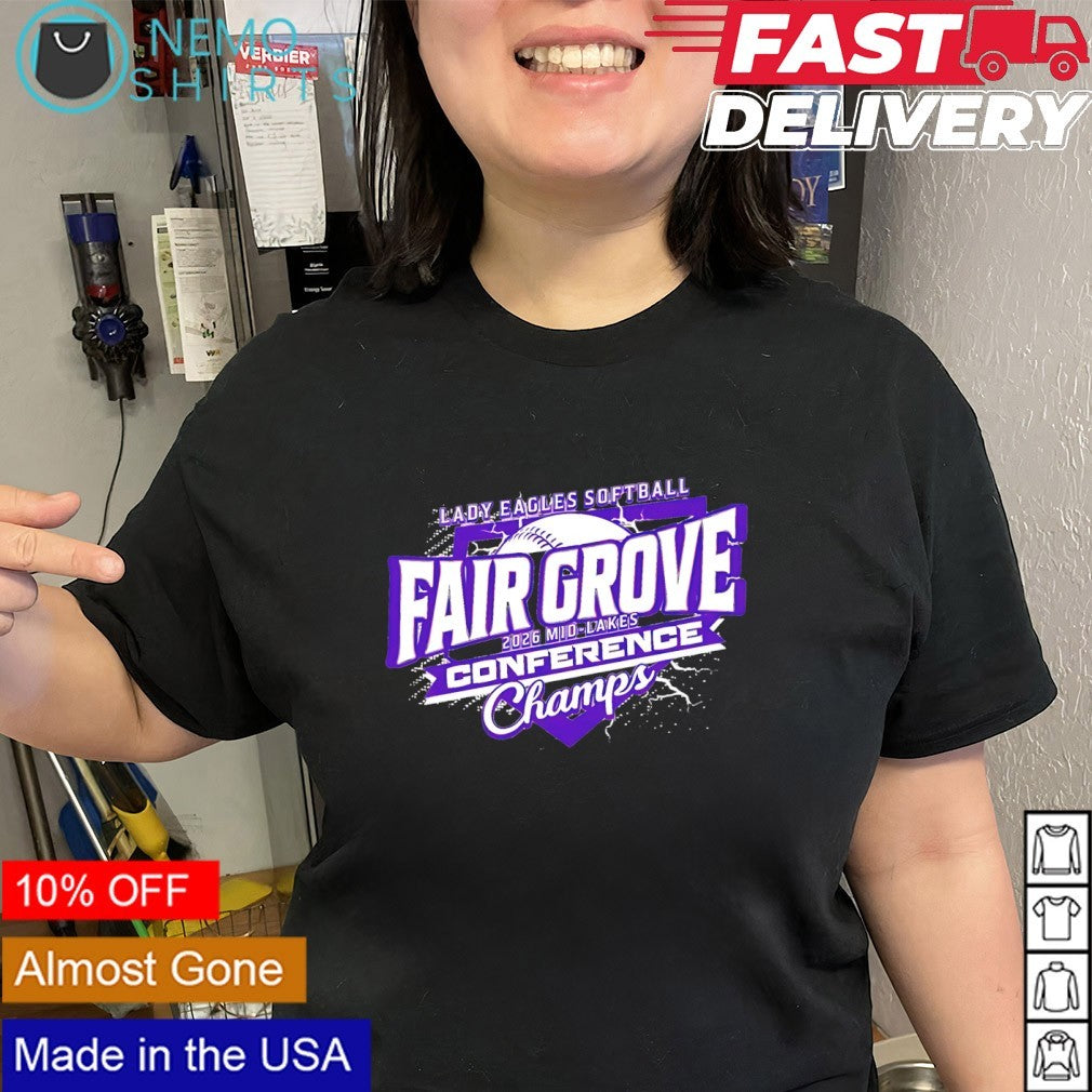 Lady Eagles Softball Fair Grove 2026 Mid-Lakes Conference Champs shirt