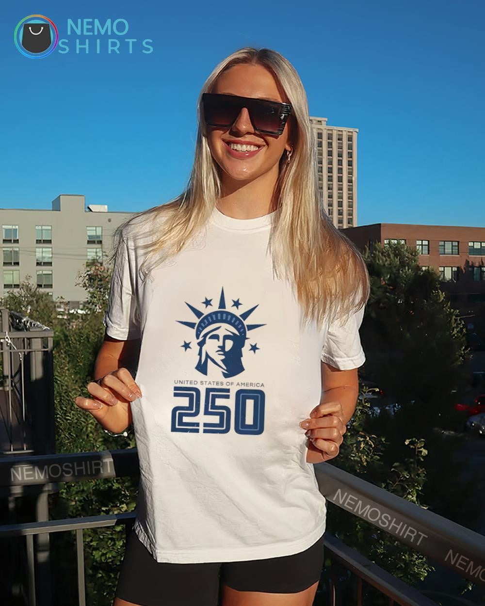 Lady Liberty 250 United States of America shirt