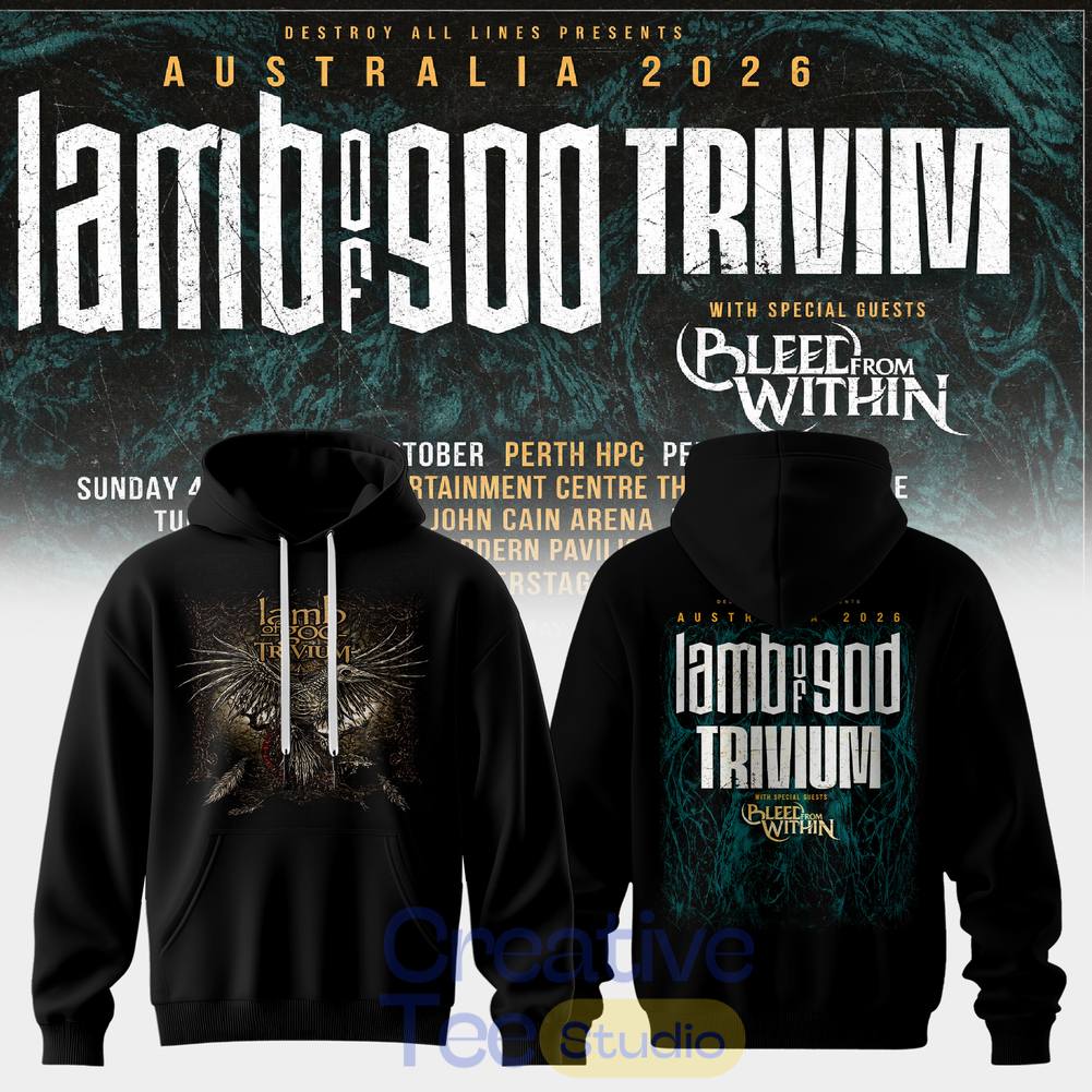 Lamb Of God & Trivium Co-Headline Australian Tour 2026 Special Tee Hoodie
