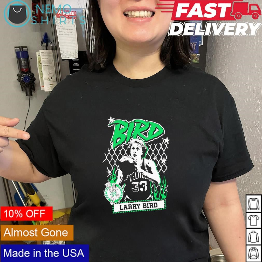 Larry Bird Boston Celtics NBA player vintage logo shirt