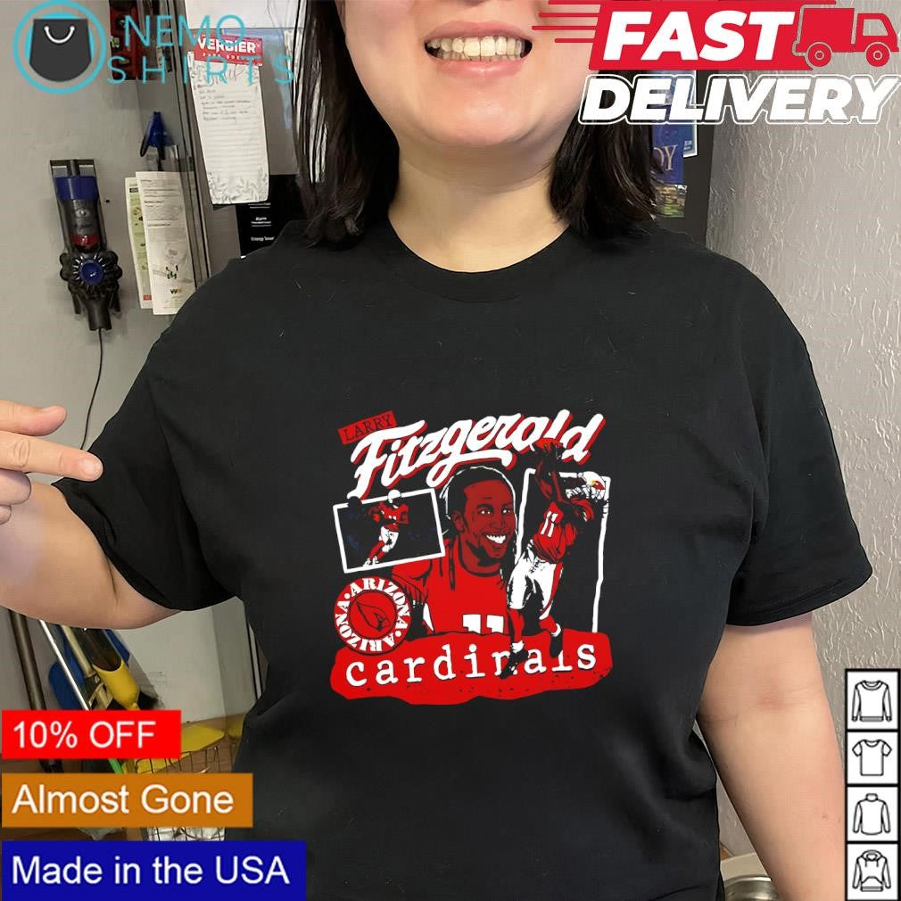 Larry Fitzgerald Arizona Cardinals background logo shirt