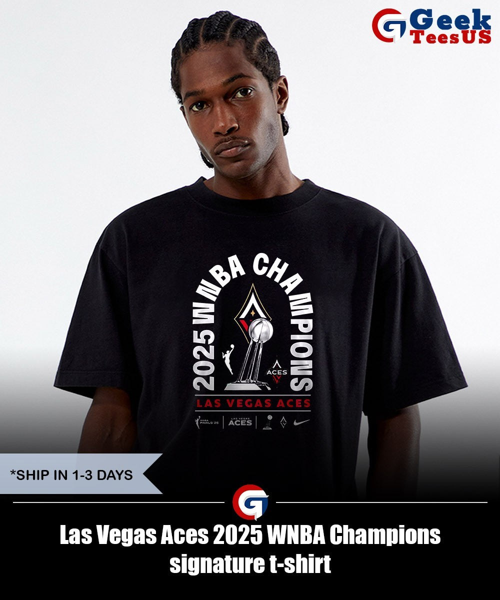 Las Vegas Aces 2025 WNBA Champions signature t-shirt