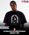 Las Vegas Aces 2025 WNBA Champions signature t-shirt