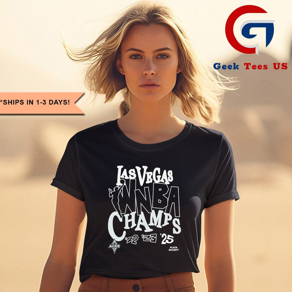 Las Vegas Aces 2025 WNBA Finals Champions Playa Society shirt