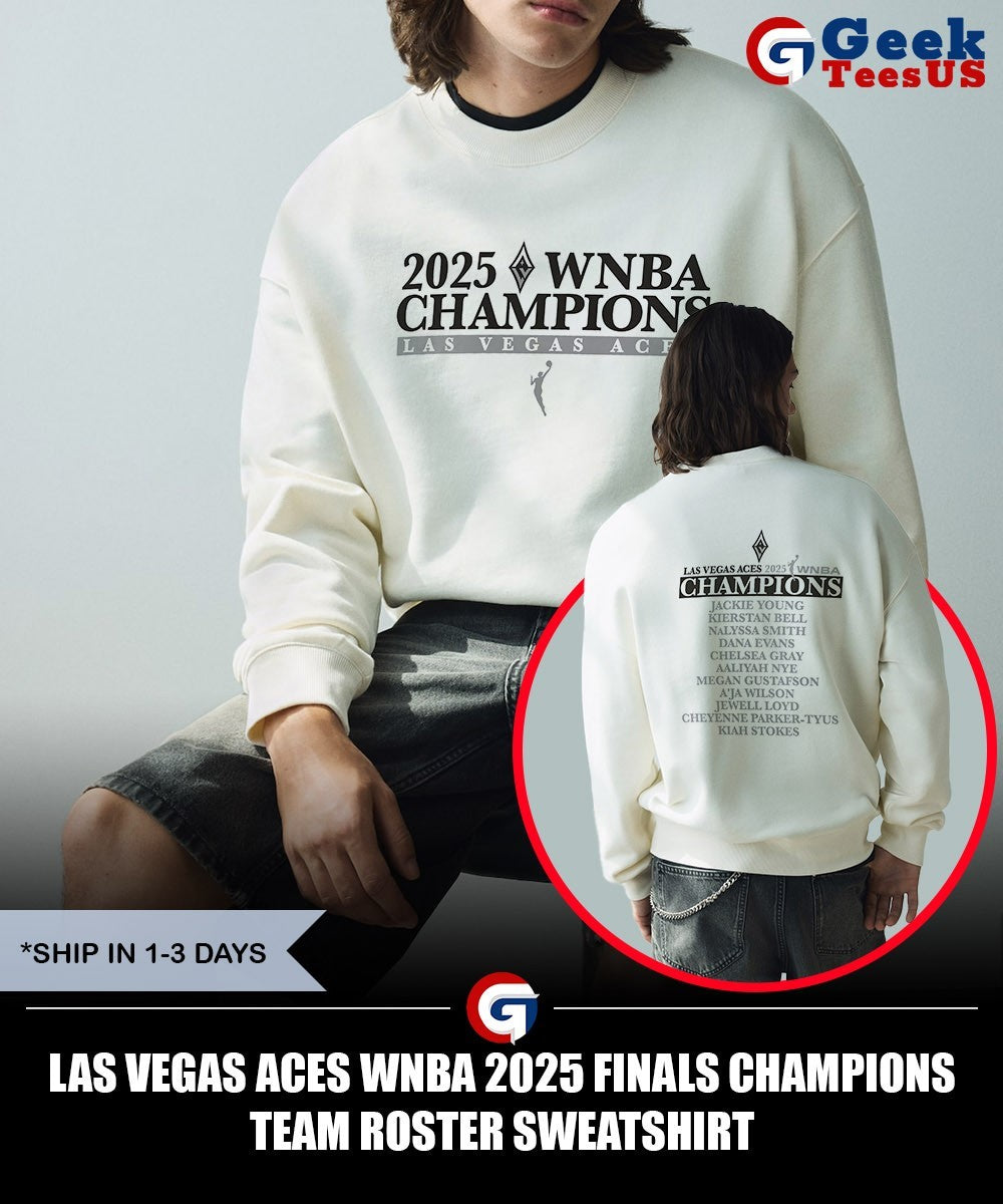 Las Vegas Aces WNBA 2025 Finals Champions Team Roster shirt