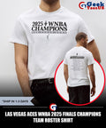 Las Vegas Aces WNBA 2025 Finals Champions Team Roster shirt