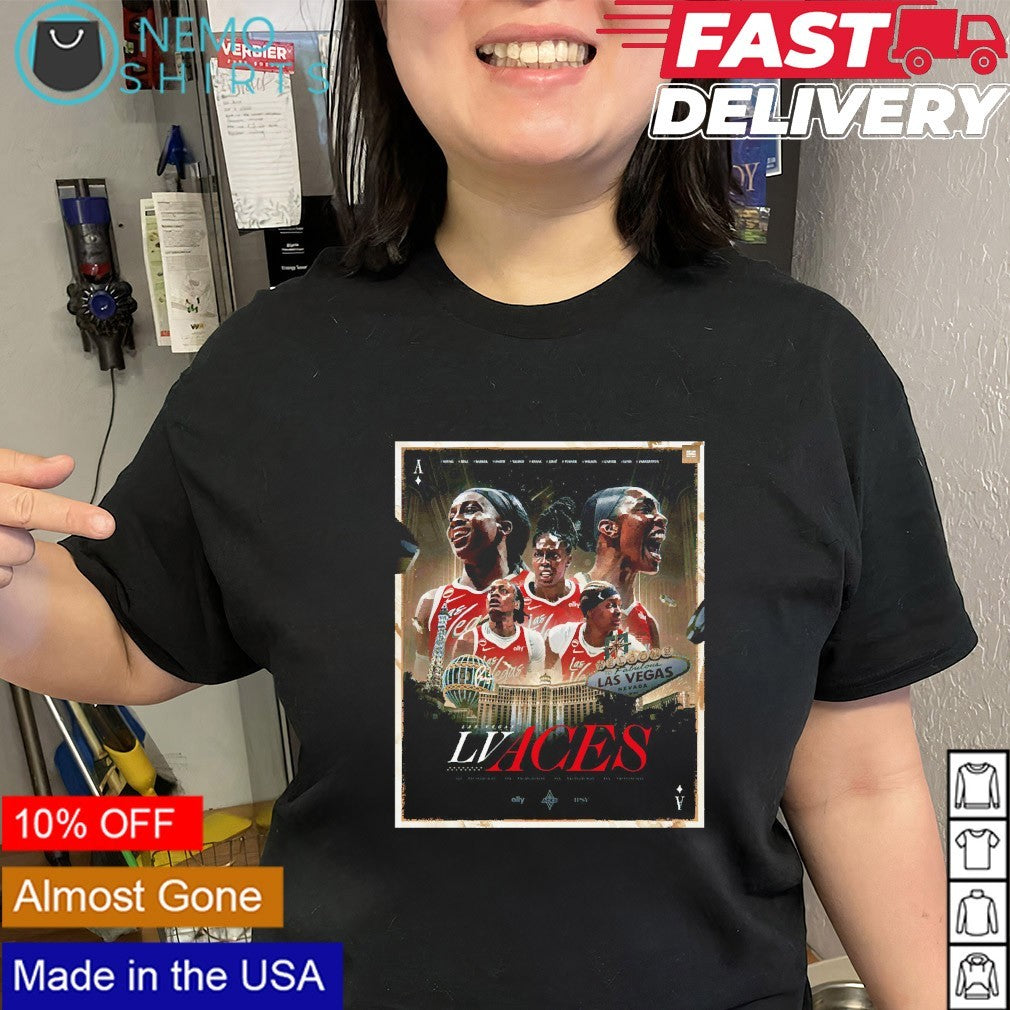 Las Vegas Aces WNBA welcome to Las Vegas 2026 player stadium graphic shirt