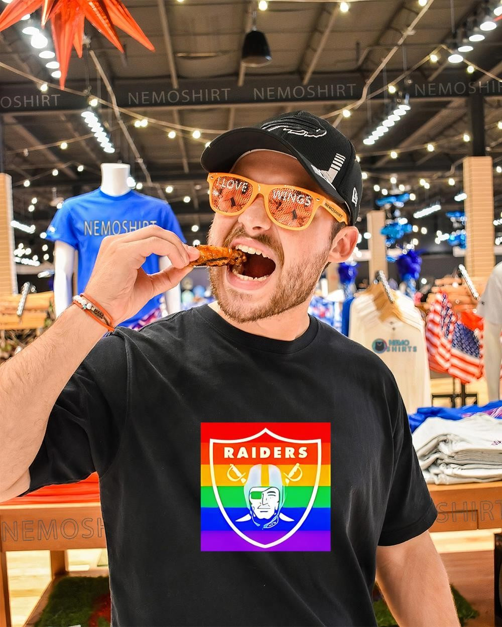 Las Vegas Raiders Pride Rainbow LGBTQ inclusion logo shirt