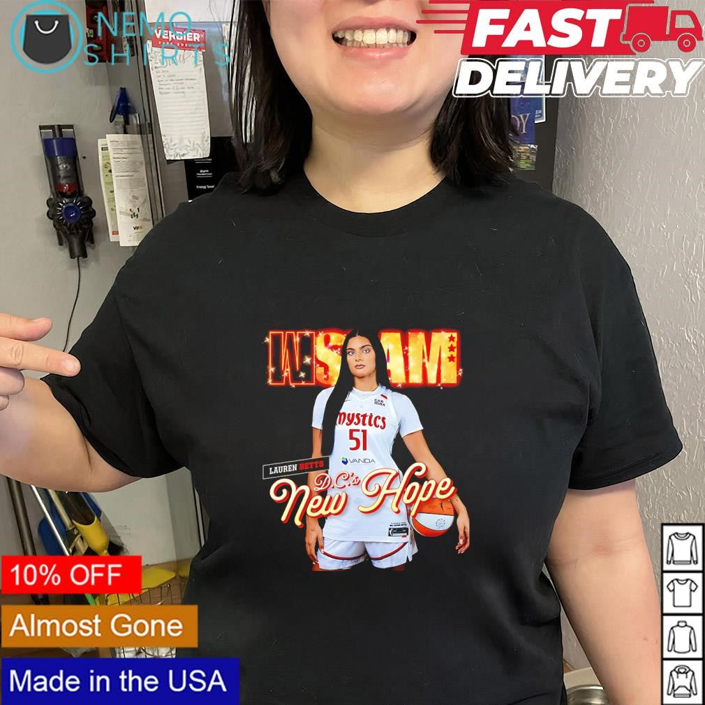 Lauren Betts Washington Mystics player D.C.’s New Hope shirt
