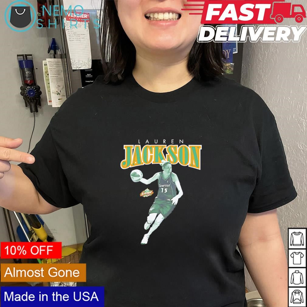 Lauren Jackson Seattle Storm player WNBA team logo shirt
