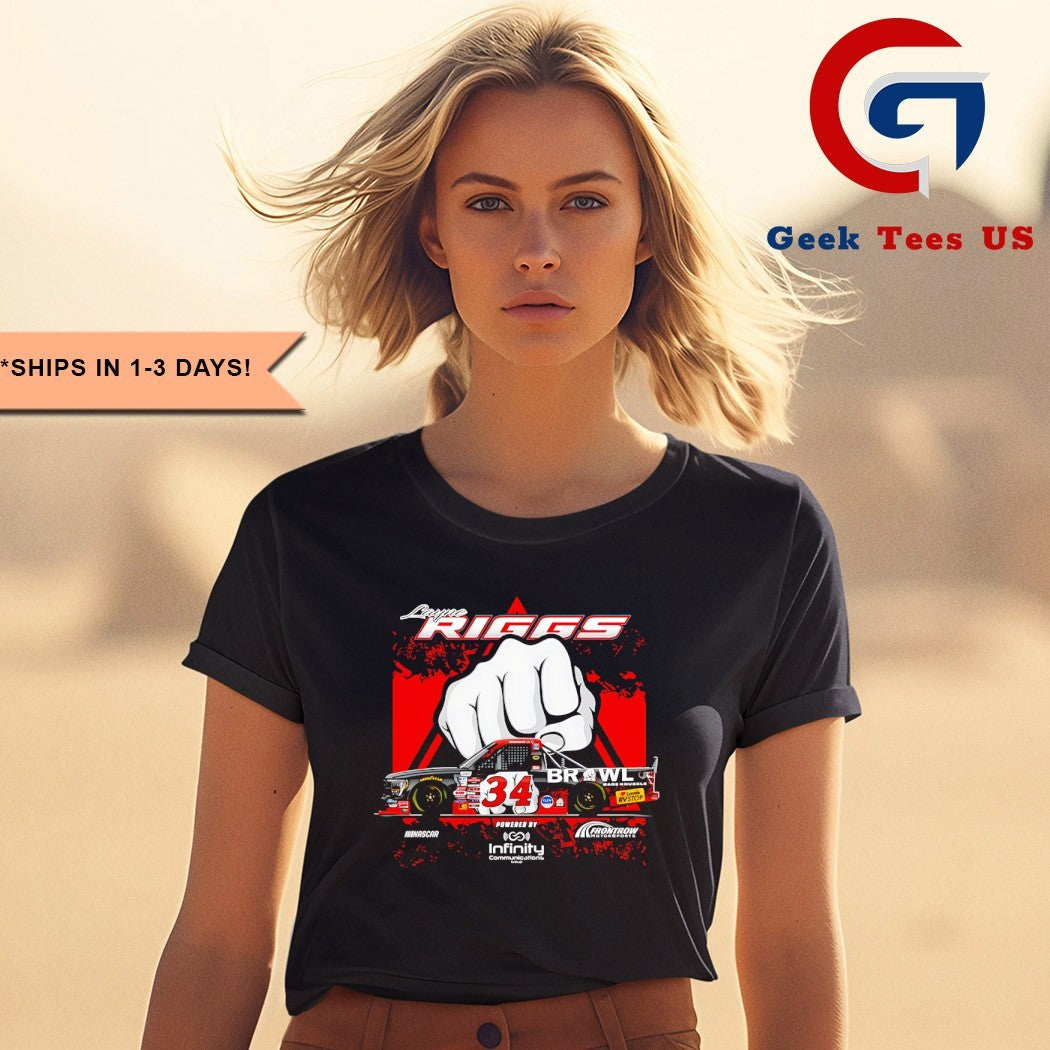 Layne Riggs Bare Knuckle Boxing Car Checkered flag shirt
