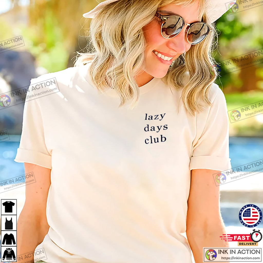 Lazy Days Club Pocket Basic Tee