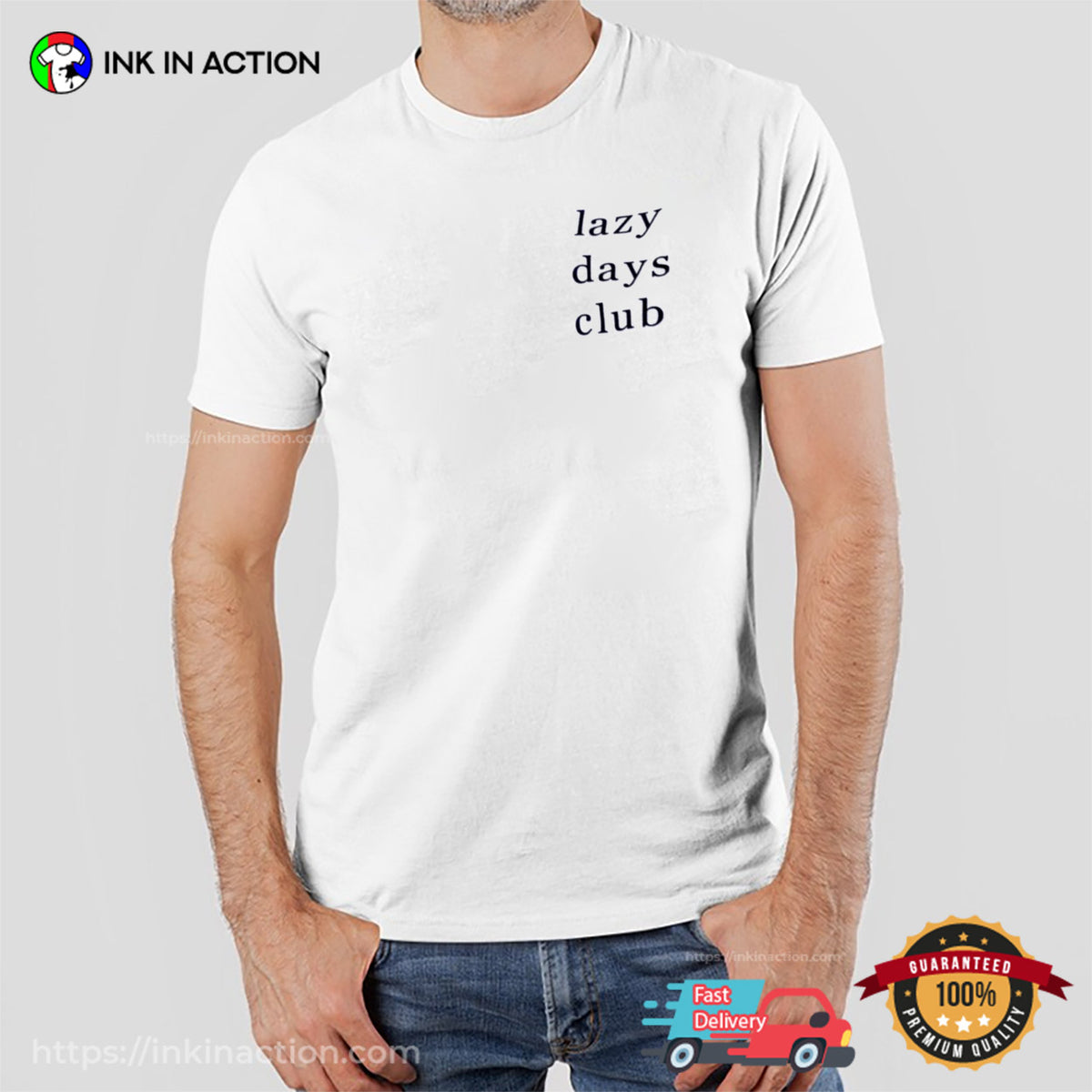 Lazy Days Club Pocket Basic Tee