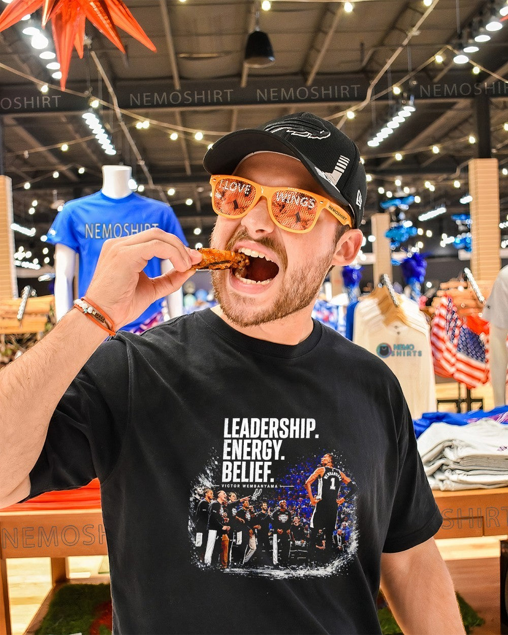 Leadership energy belief Victor Wembanyama shirt