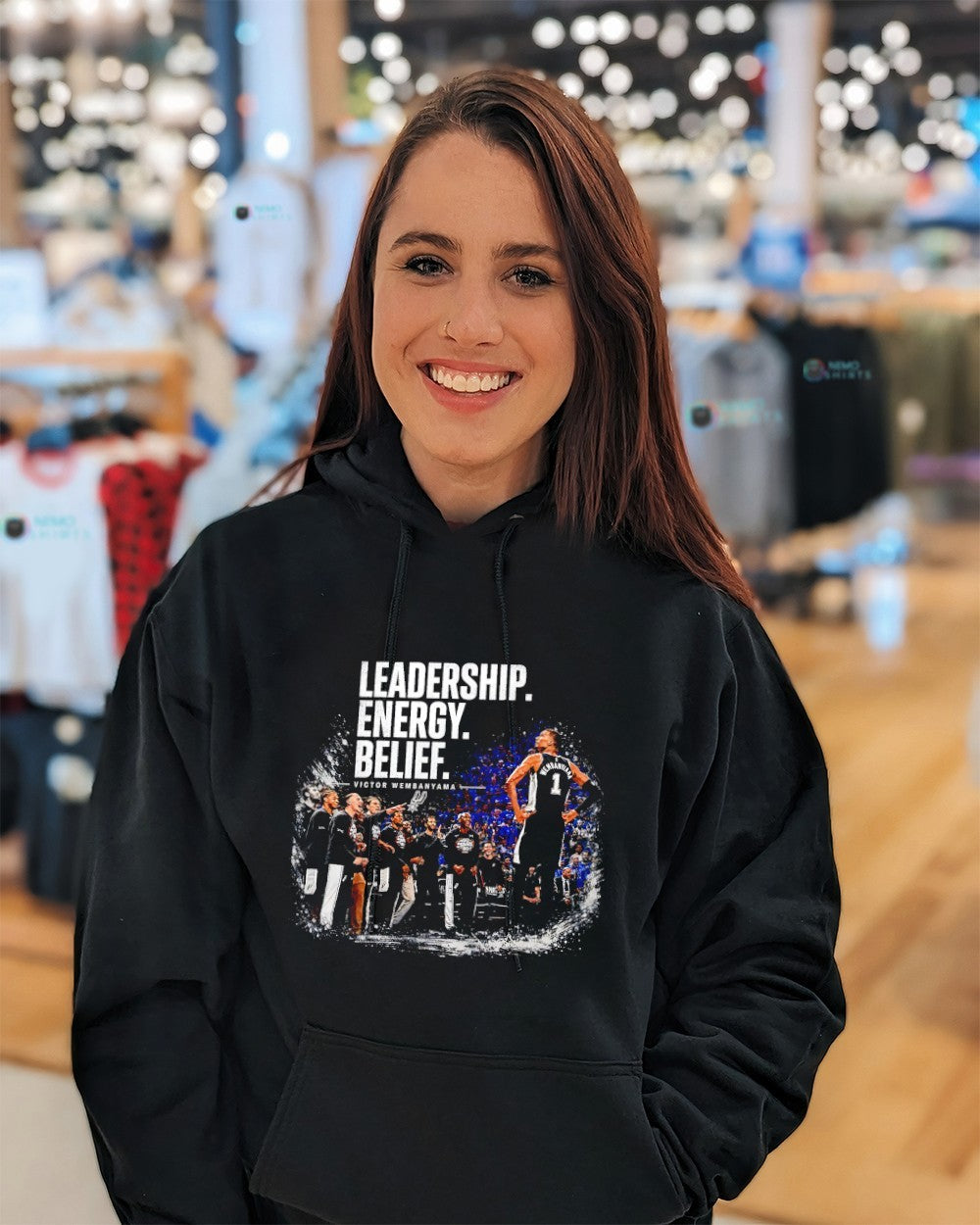 Leadership energy belief Victor Wembanyama shirt