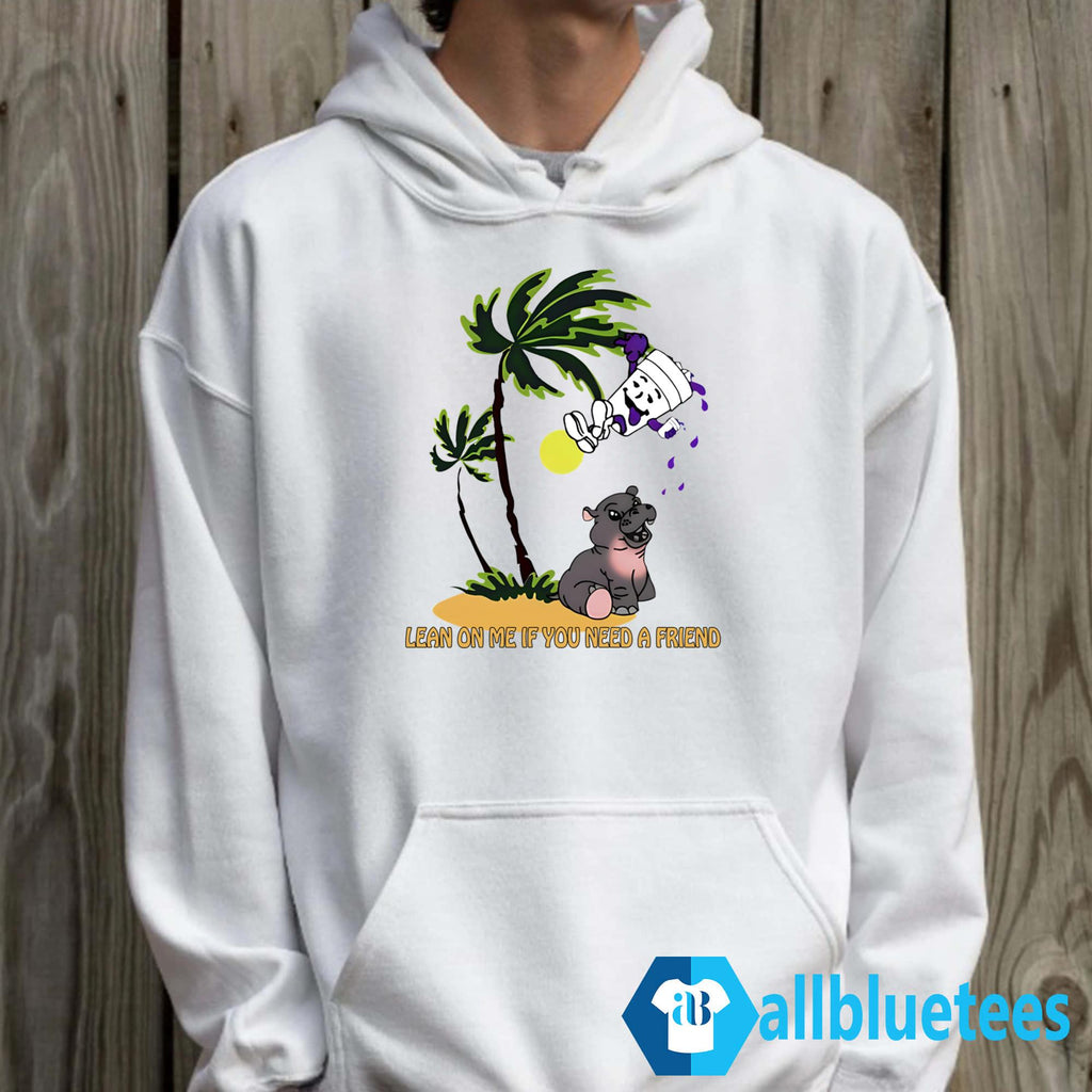 Lean On Me If You Need A Friend Moo Deng Shirt