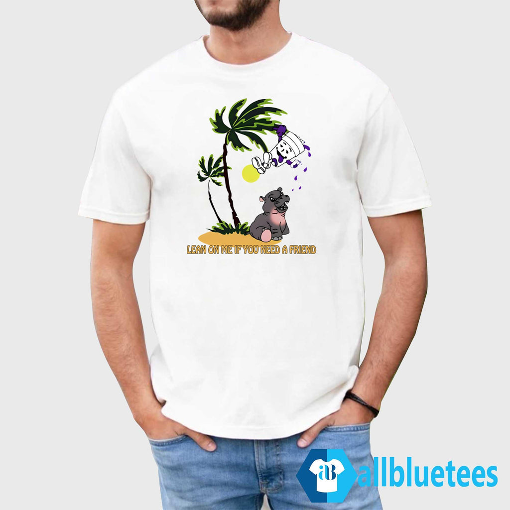 Lean On Me If You Need A Friend Moo Deng Shirt