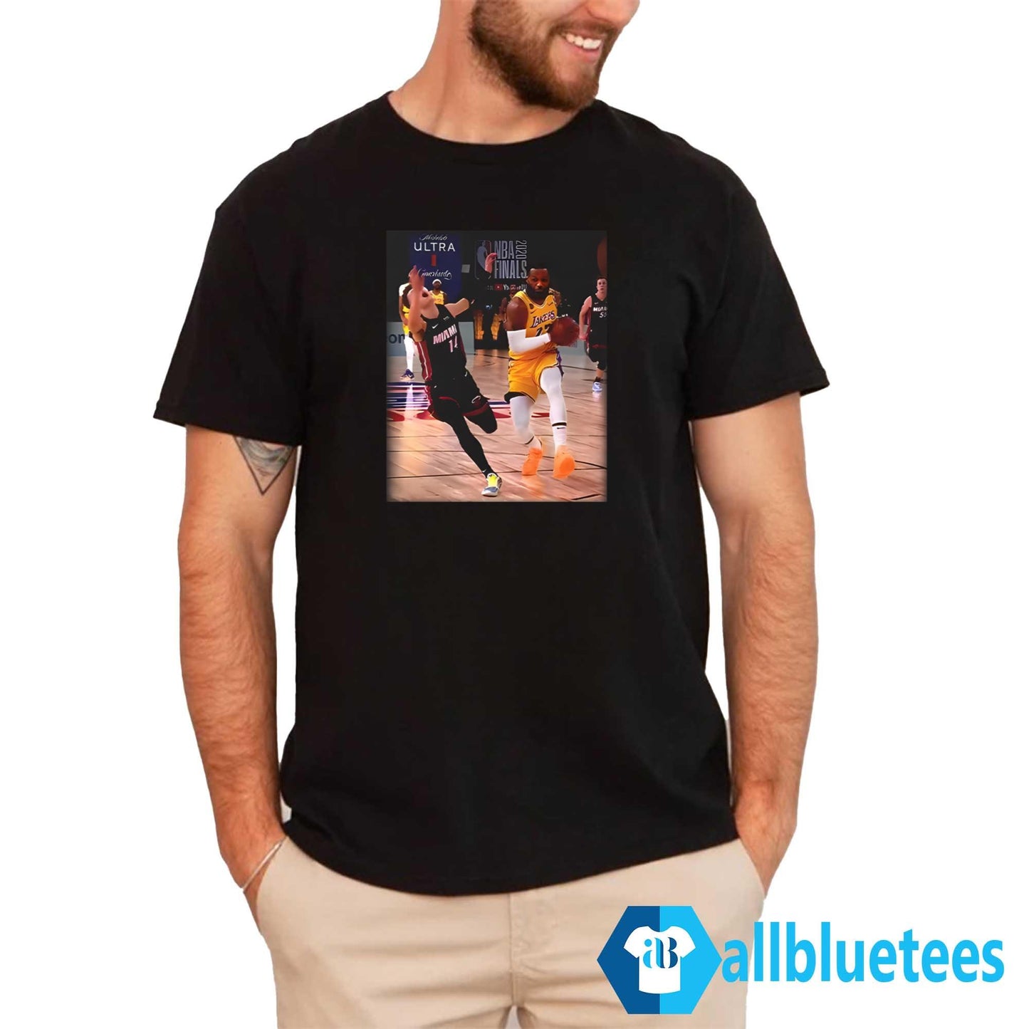LeBron James Tossing Tyler Herro Shirt