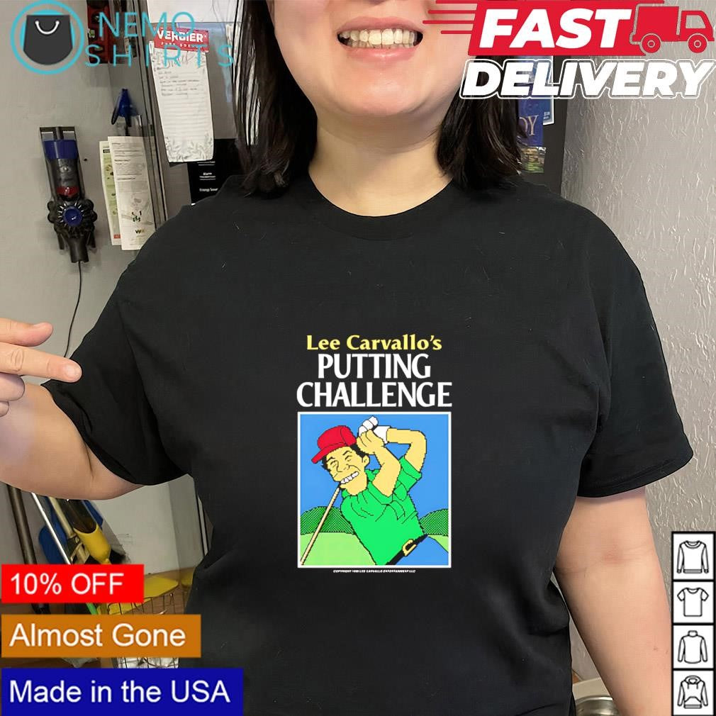 Lee Carvallo’s putting challenge retro shirt