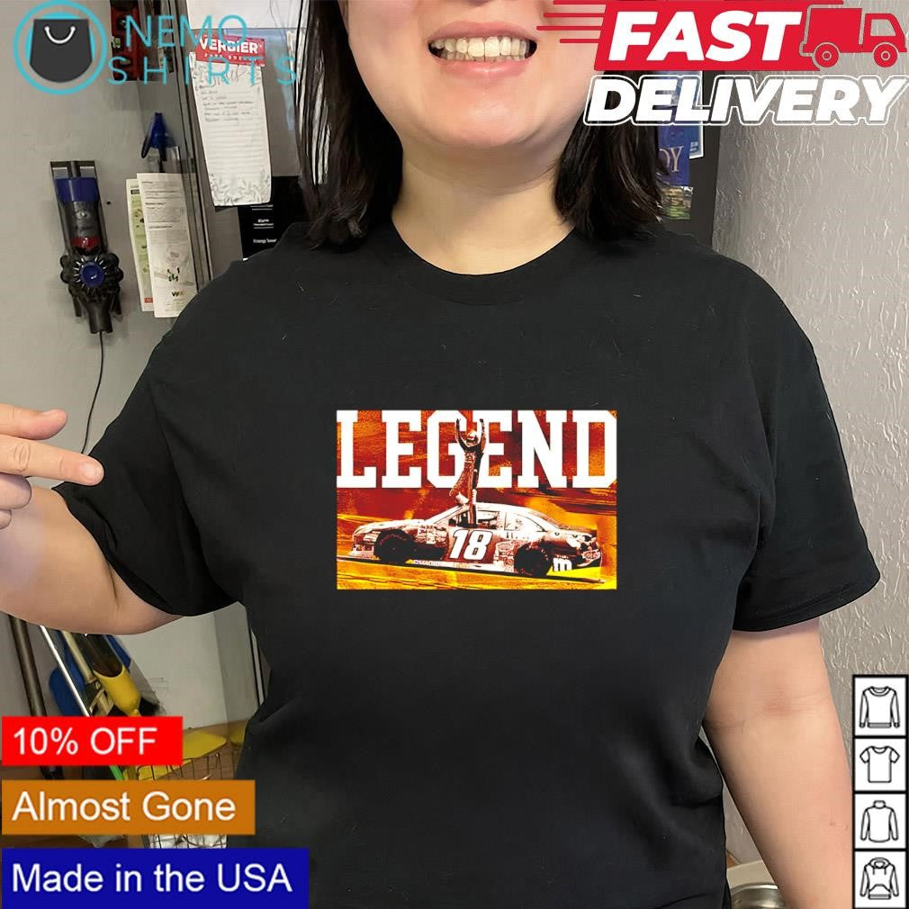 Legend NASCAR driver Kyle Busch 18 Toyota shirt