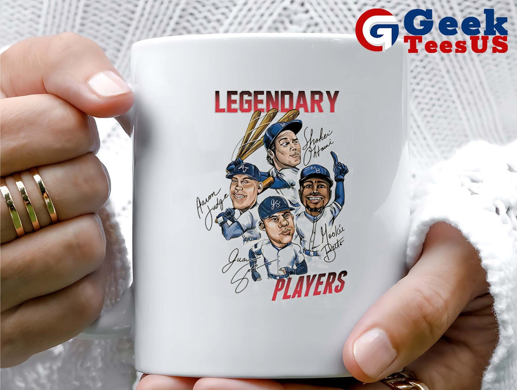 Legendary Players Los Angeles Dodgers MLB signature caricature shirt