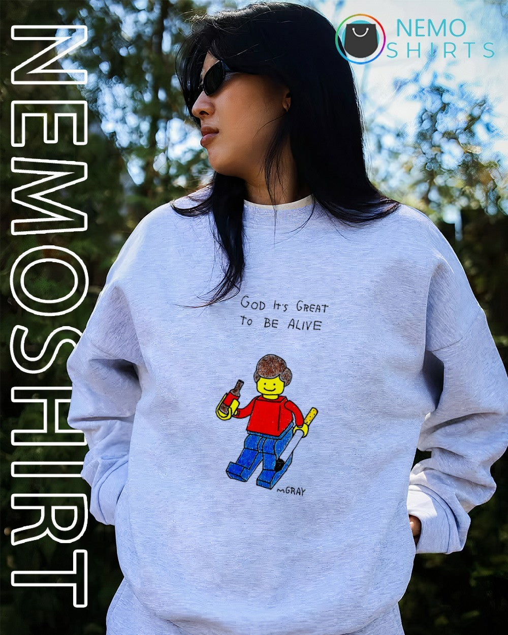 Lego man God it’s great to be alive shirt