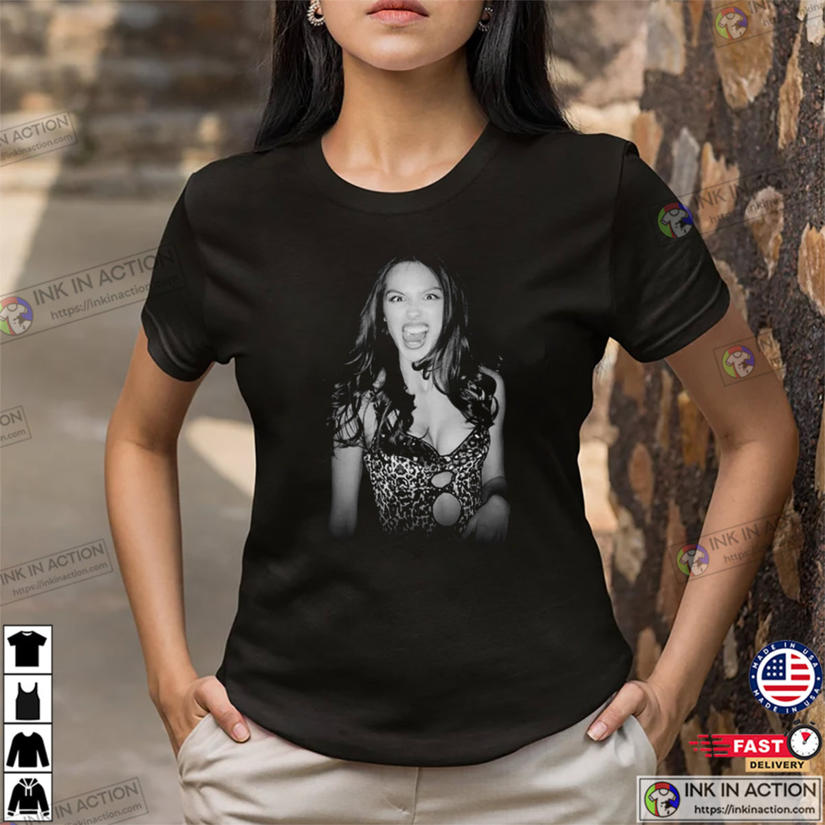Leopard Olivia Rodrigo Screaming Retro Graphic T-shirt