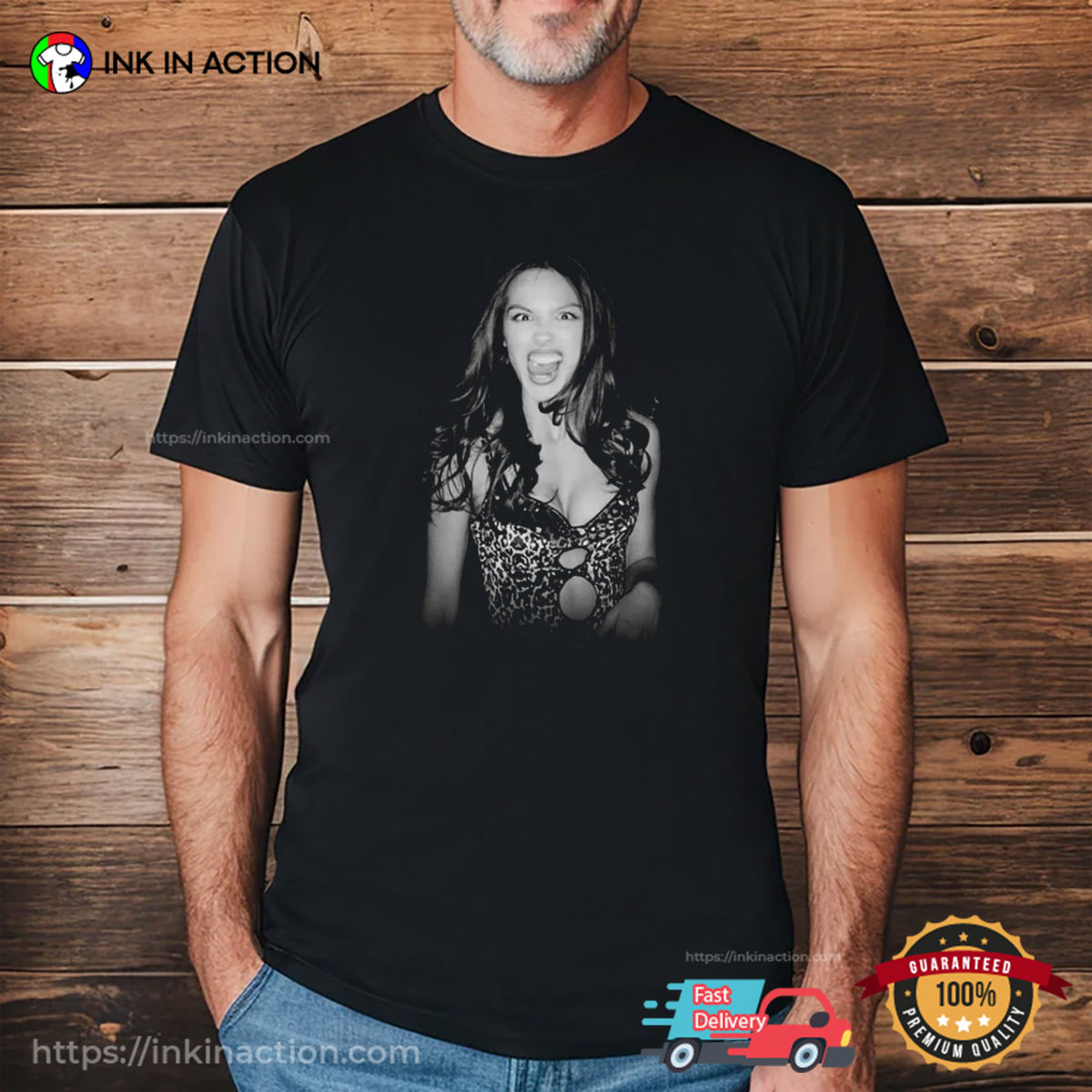 Leopard Olivia Rodrigo Screaming Retro Graphic T-shirt