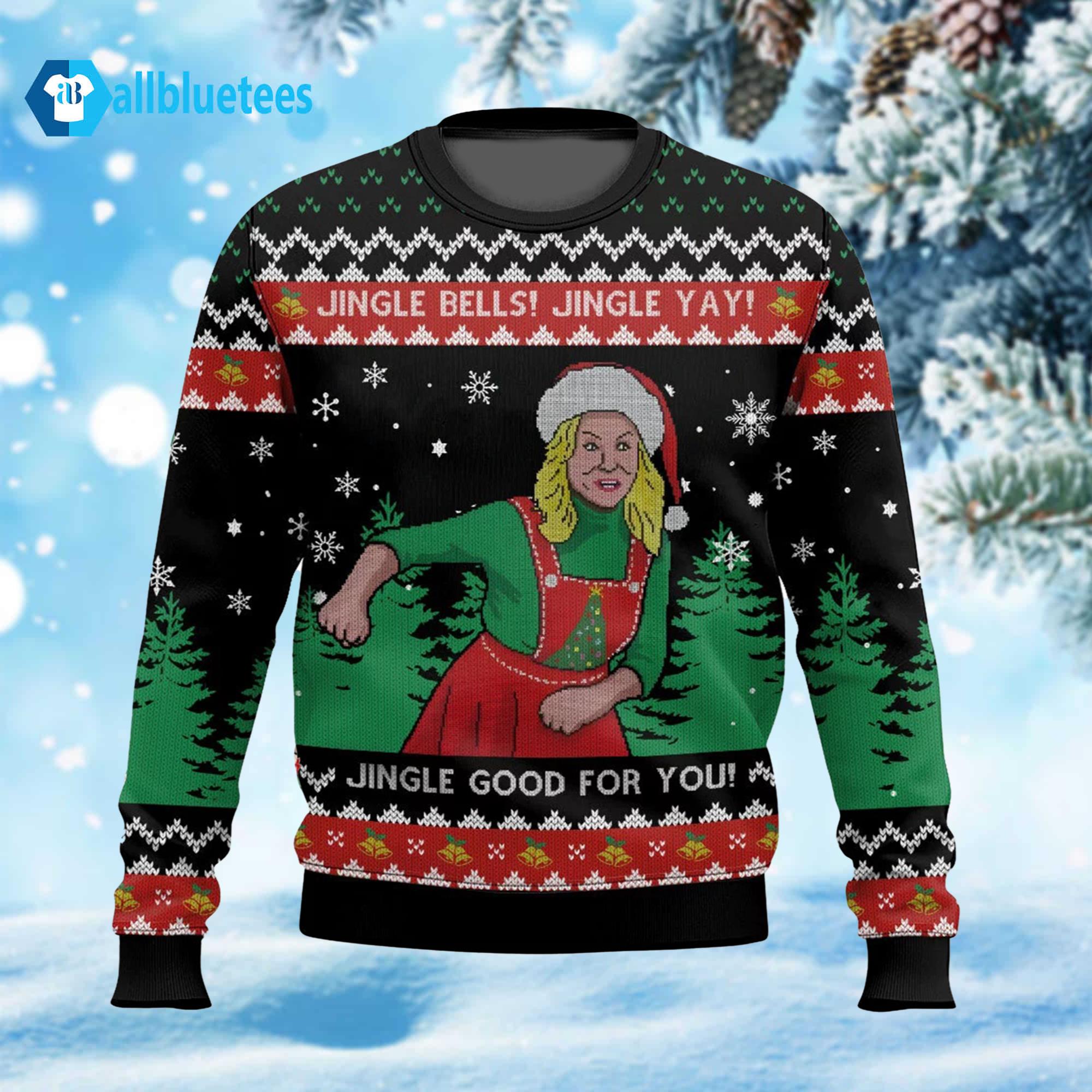 Leslie Knope Jingle Bells Jingle Yay Jingle Good For You Ugly Christmas Sweater
