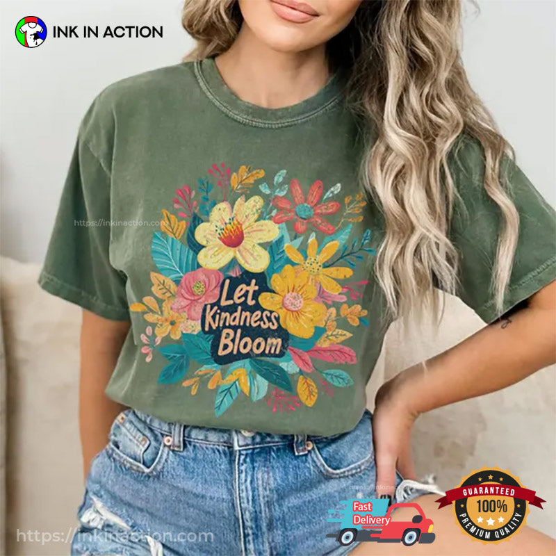 Let Kindness Bloom 90s Comfort Colors T-shirt