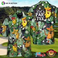Let’s Partee Taco Playing Golf Funny Hawaiian Shirt