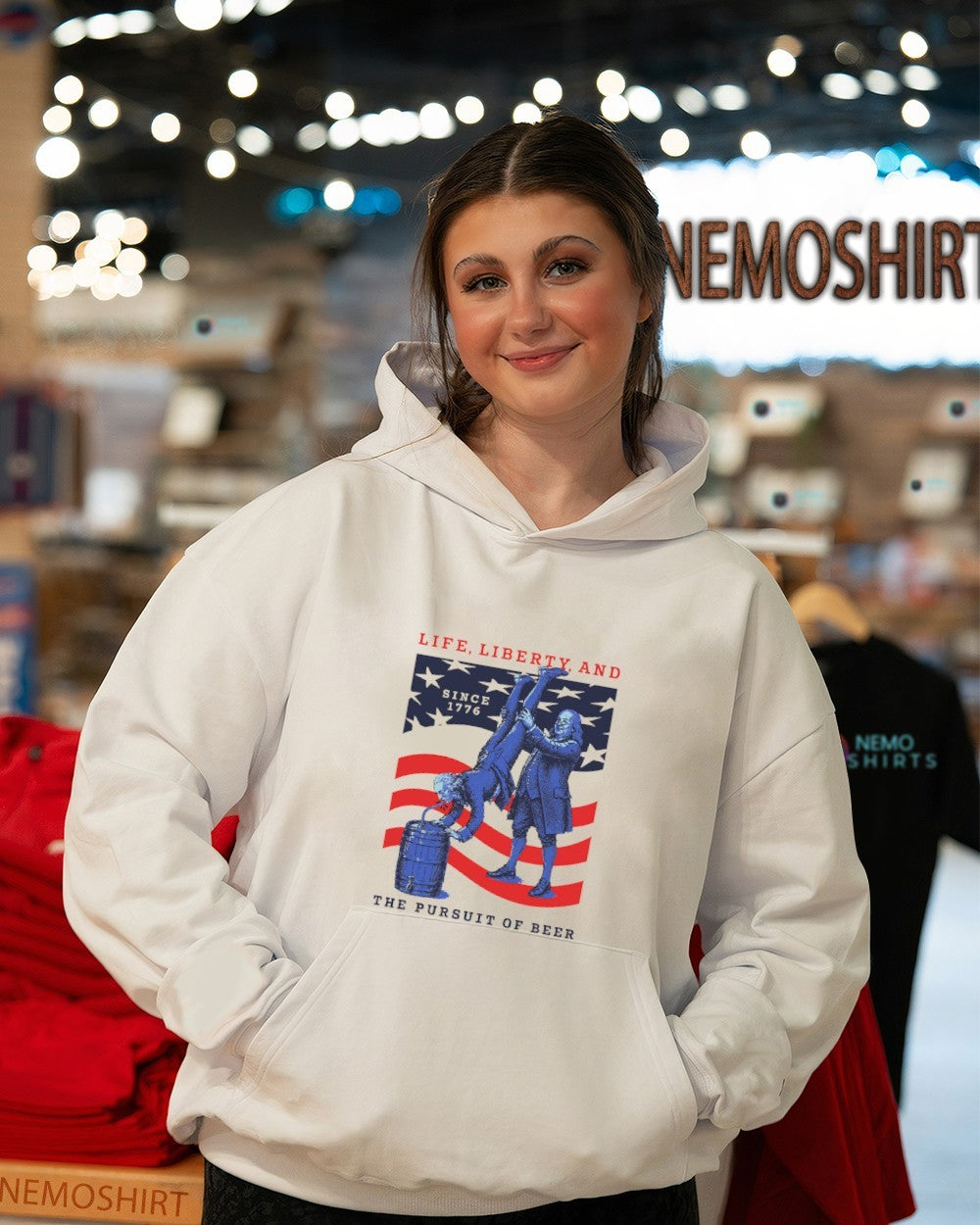 Life liberty and the pursuit of beer USA 250th years shirt